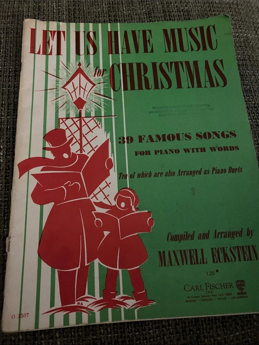 Carl Fischer Let Us Have Music for Christmas Vintage Sheet Music